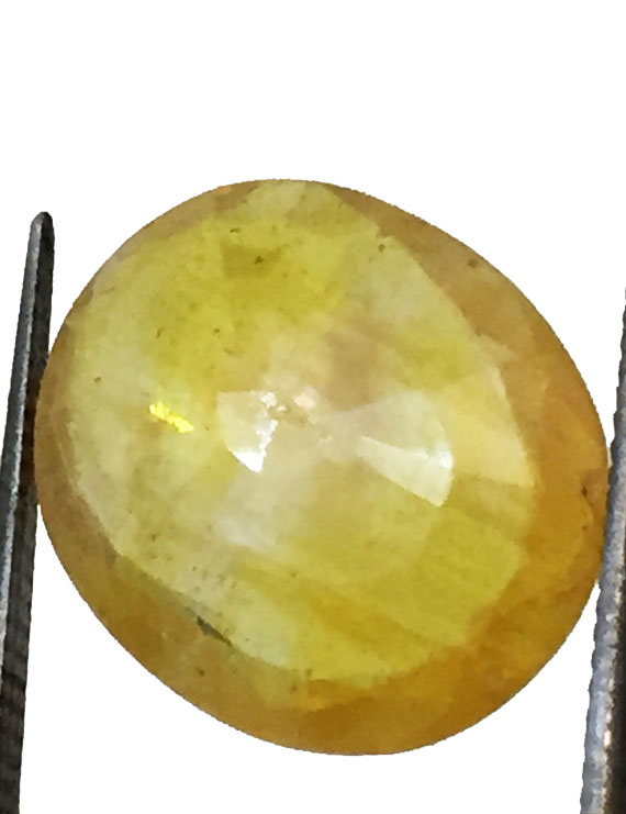8.66 ct/9.50 ratti Natural Certified Bangkok Pukhraj/Yellow Sapphire